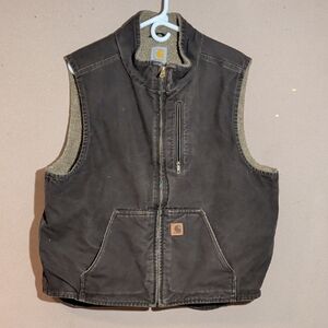 Carhartt Dark Brown Sherpa Vest